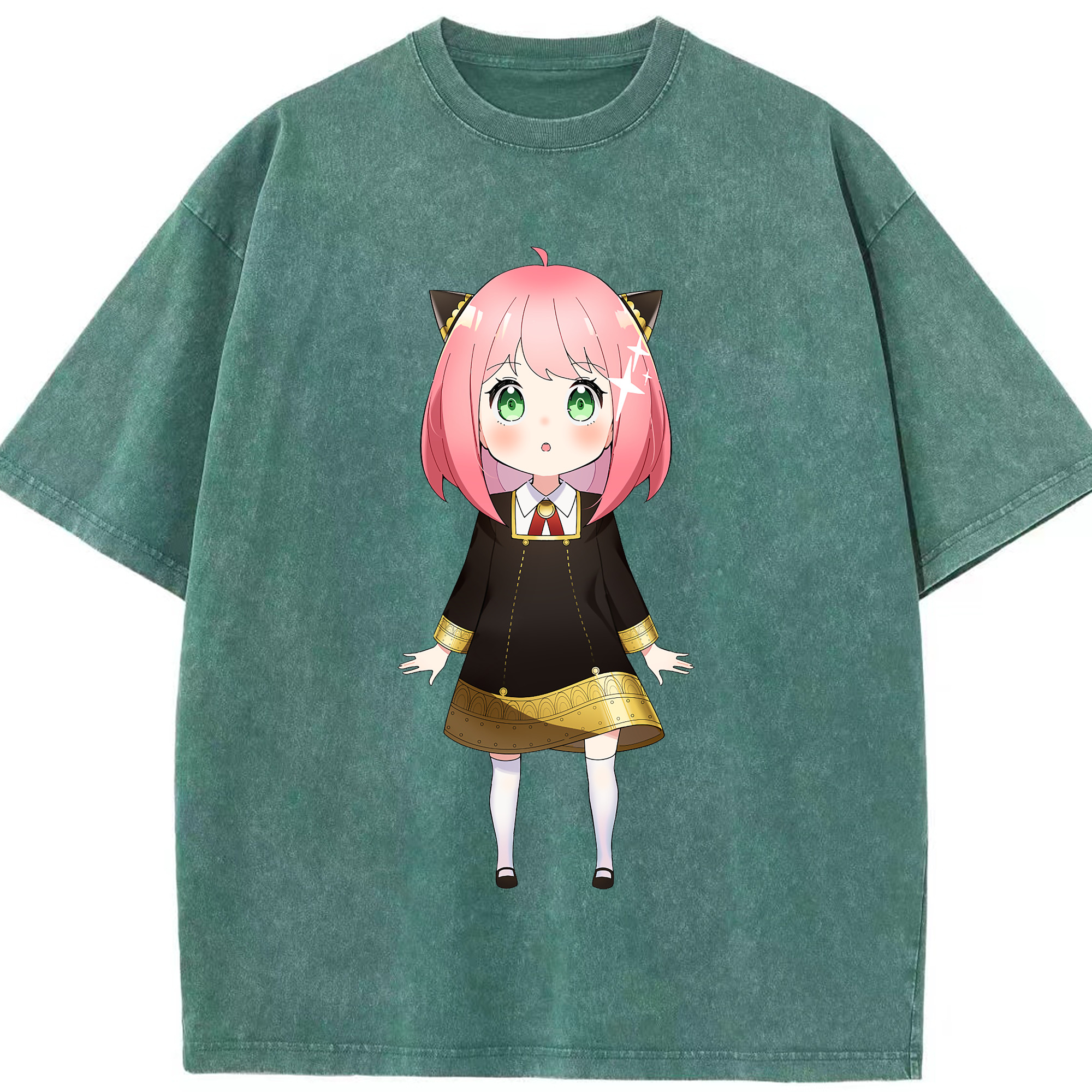 （画像用） SPY×FAMILY间谍家家酒 綿100% ヴィンテージ風 半袖Tシャツ（フロントプリント）